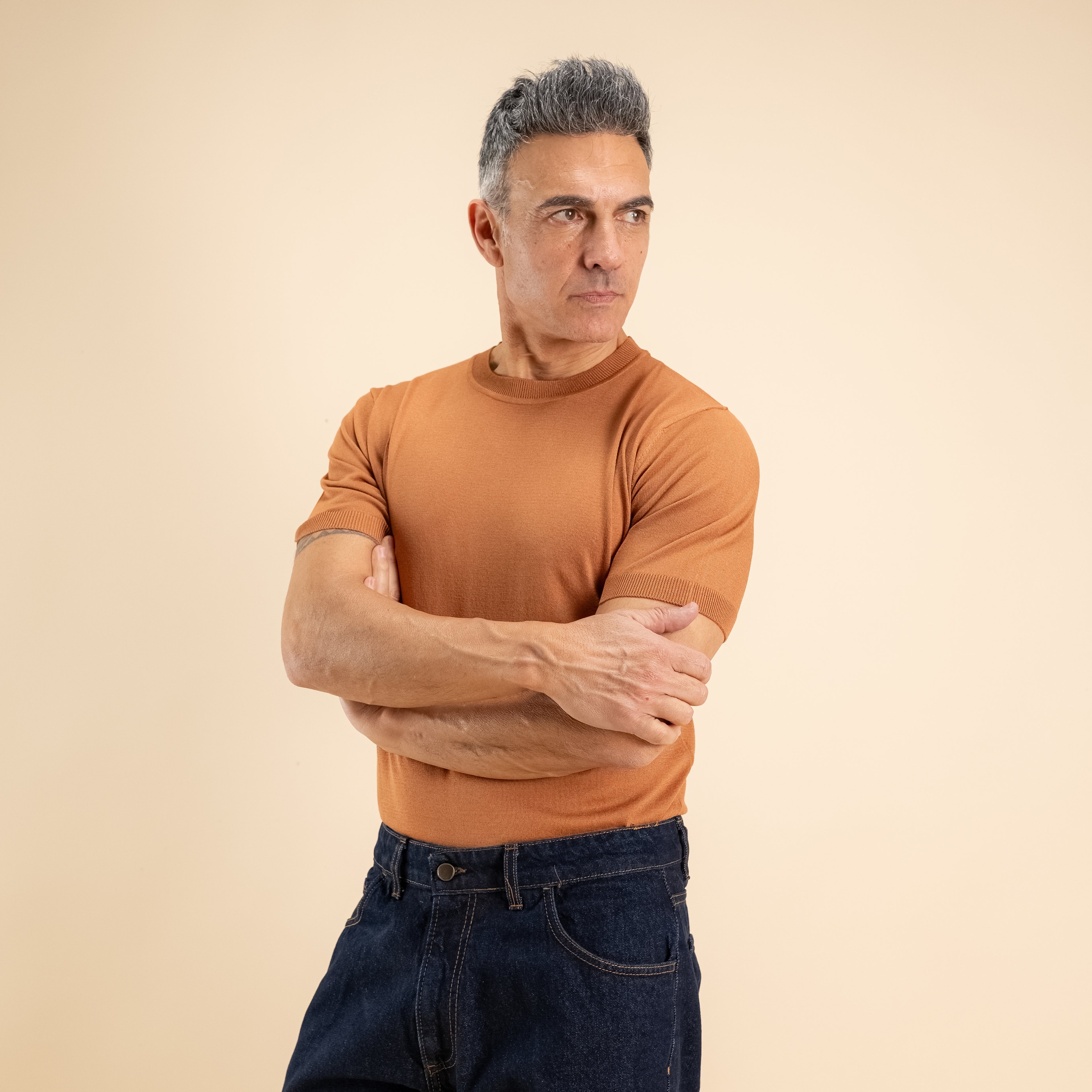 Camiseta de hilo de punto - Caramelo