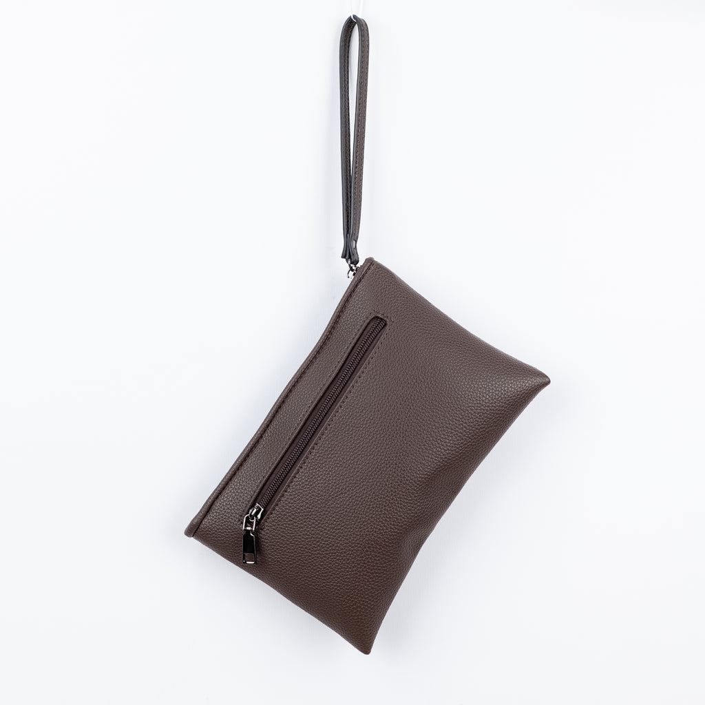 Hammered clutch bag - Moro