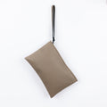 Hammered Clutch Bag - Beige