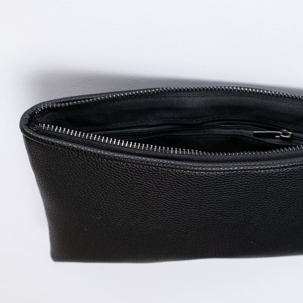 Hammered Clutch Bag - Black