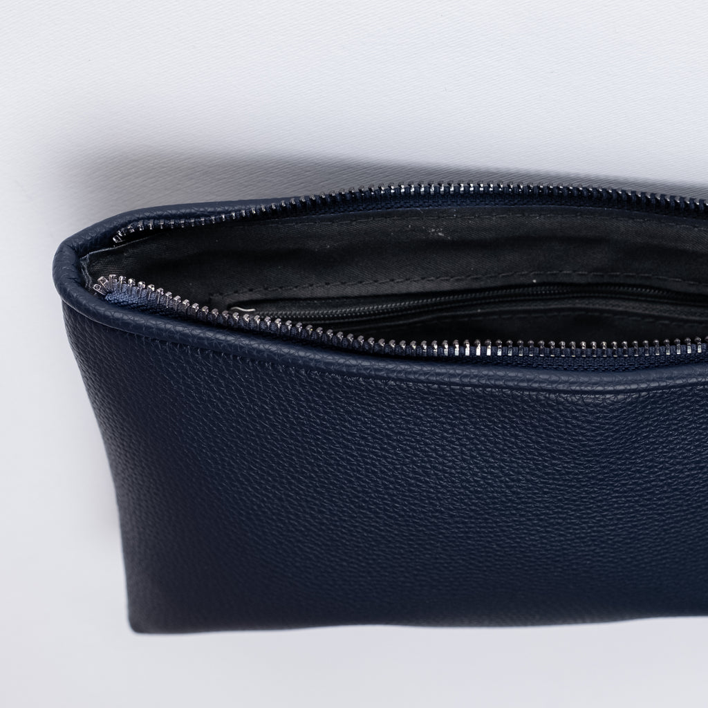 Hammered Clutch Bag - Blue