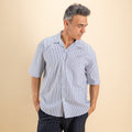 Camicia oversize a righe - Blu