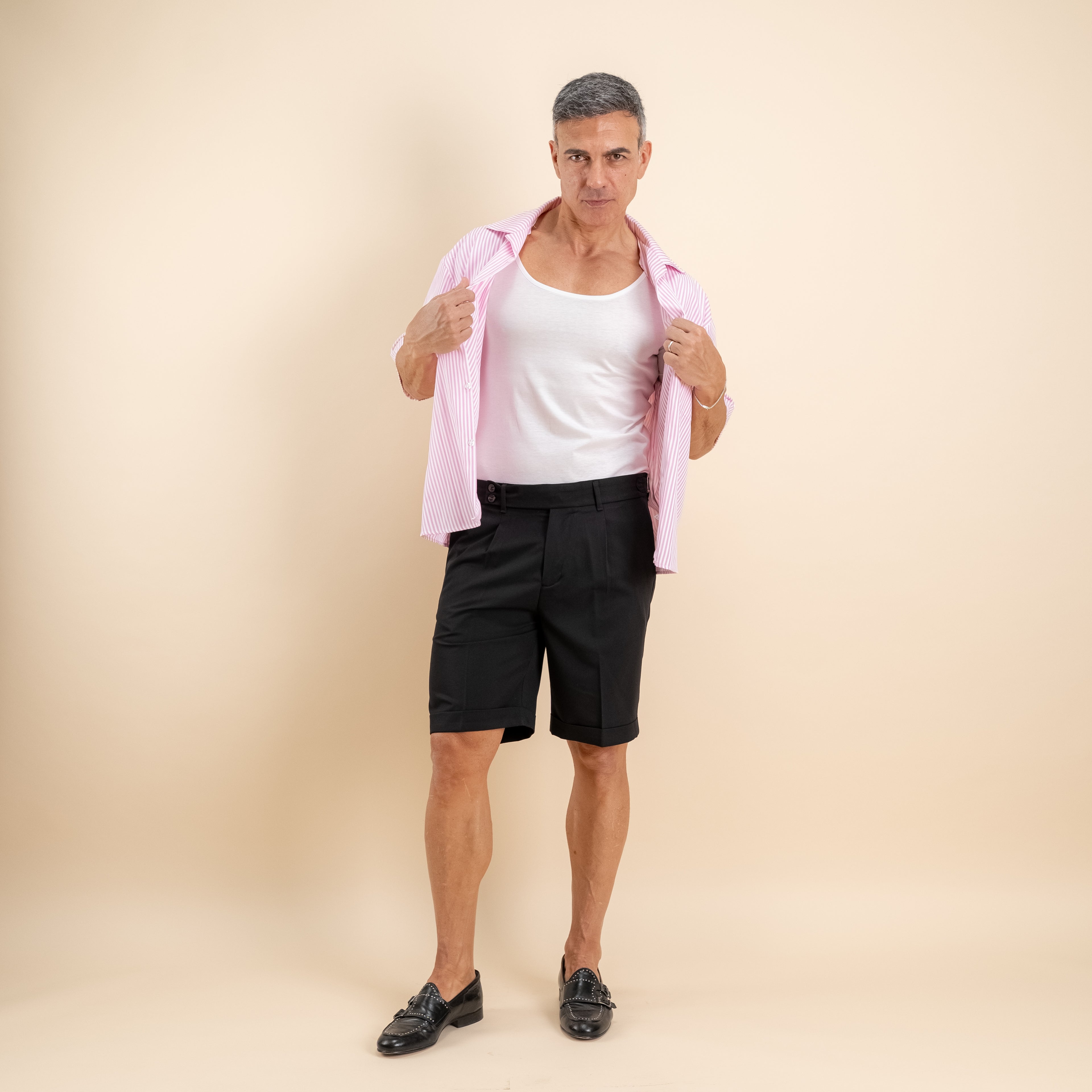 T-shirt effetto seta scollo a barca slim fit - Bianco