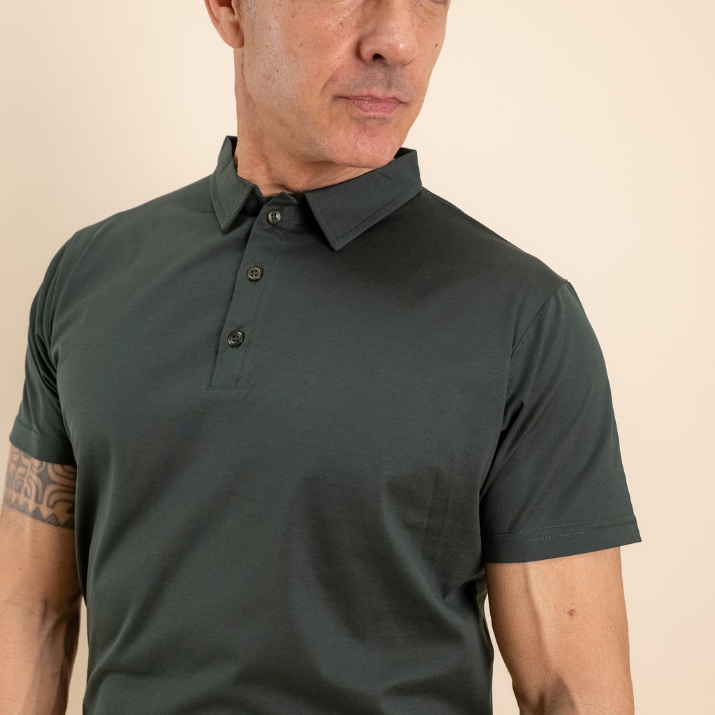 Polo in filo di scozia - Militare