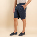 Pantaloncino con fibbia laterale - Blu
