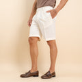 Pantaloncino con fibbia laterale - Bianco