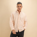 Camicia oversize a righe button down - Arancione