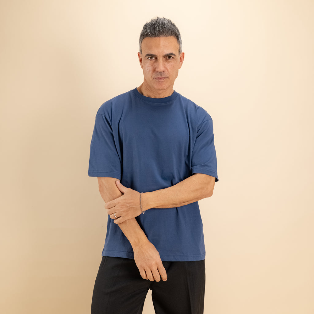 T-shirt comfy fit - Blu