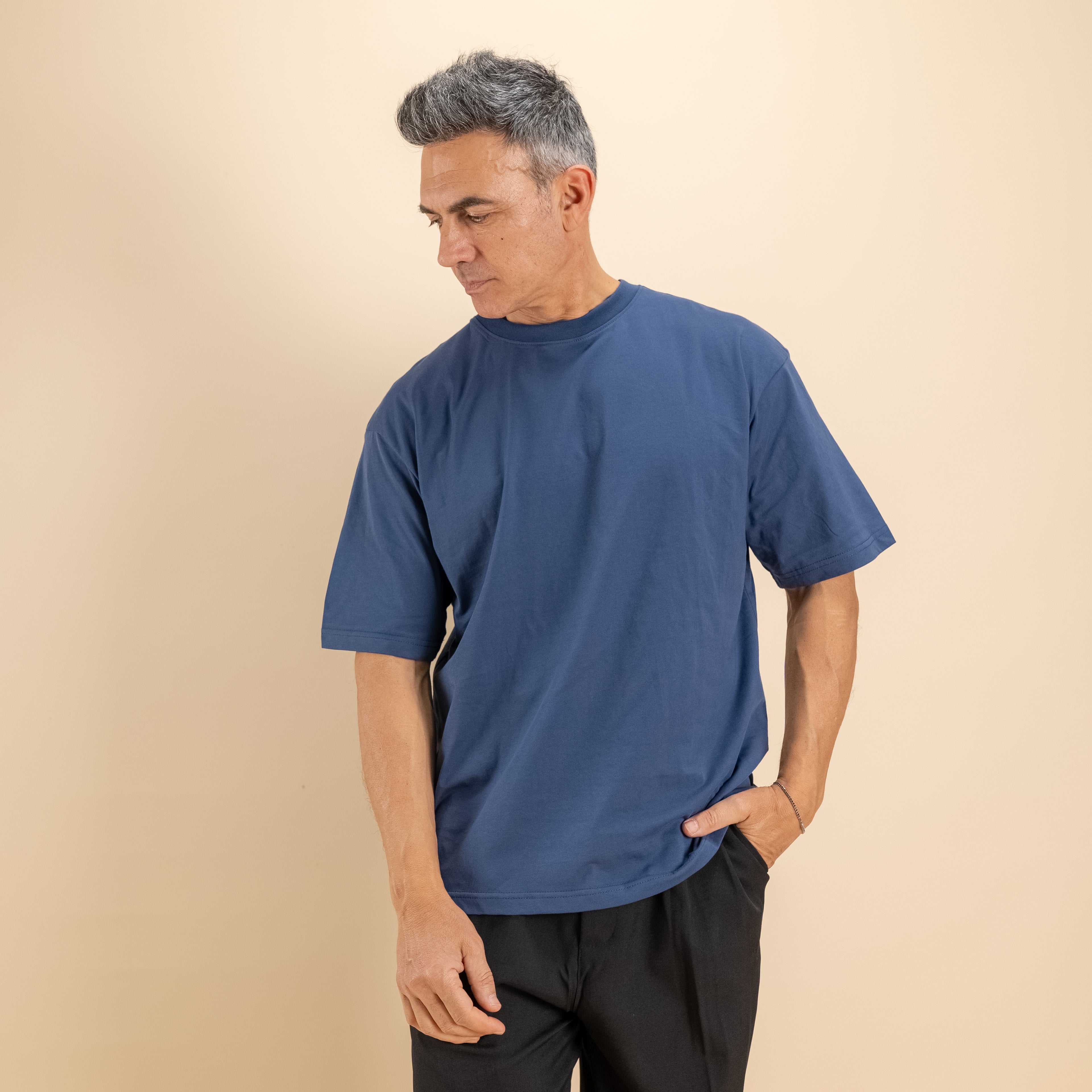 T-shirt comfy fit - Blu