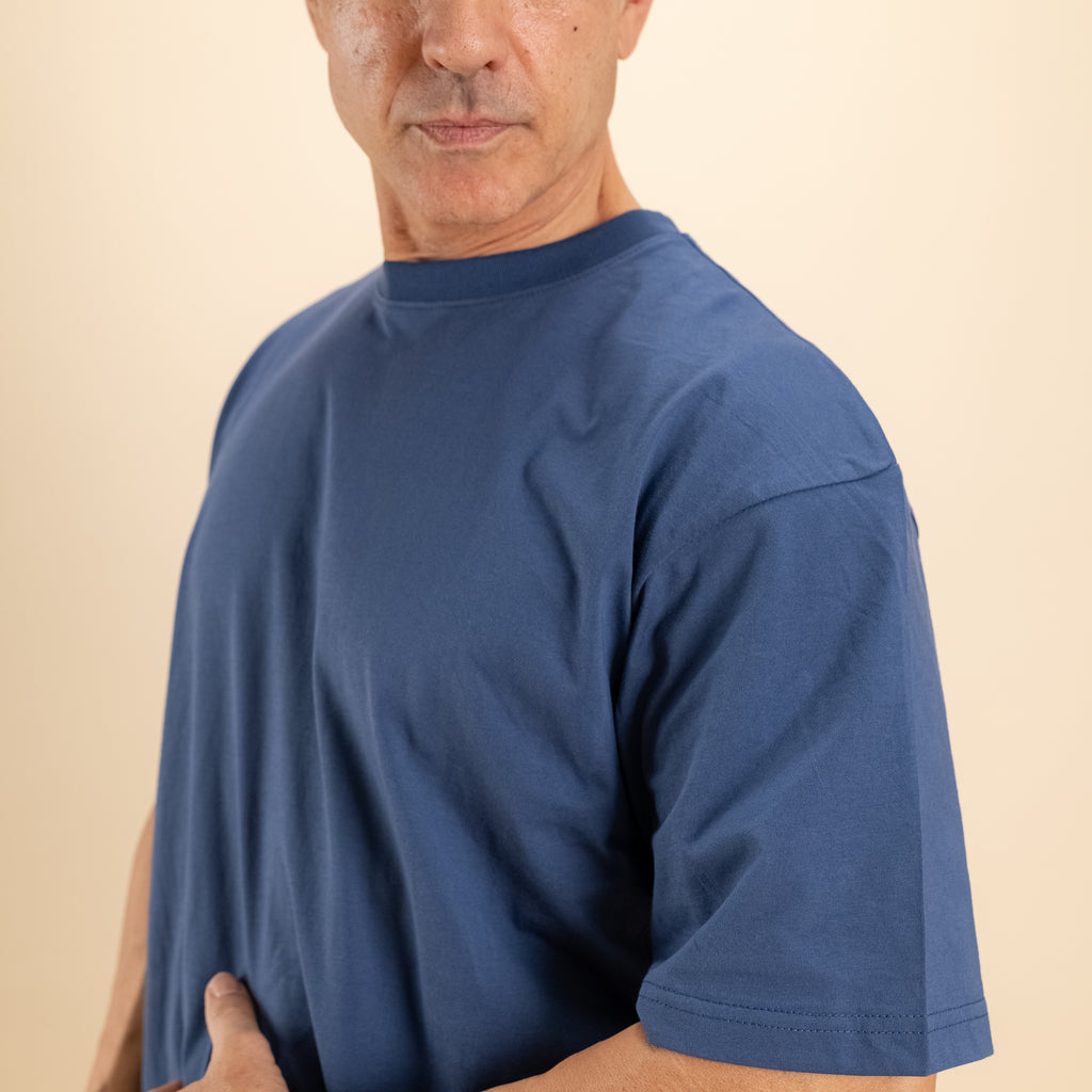 T-shirt comfy fit - Blu