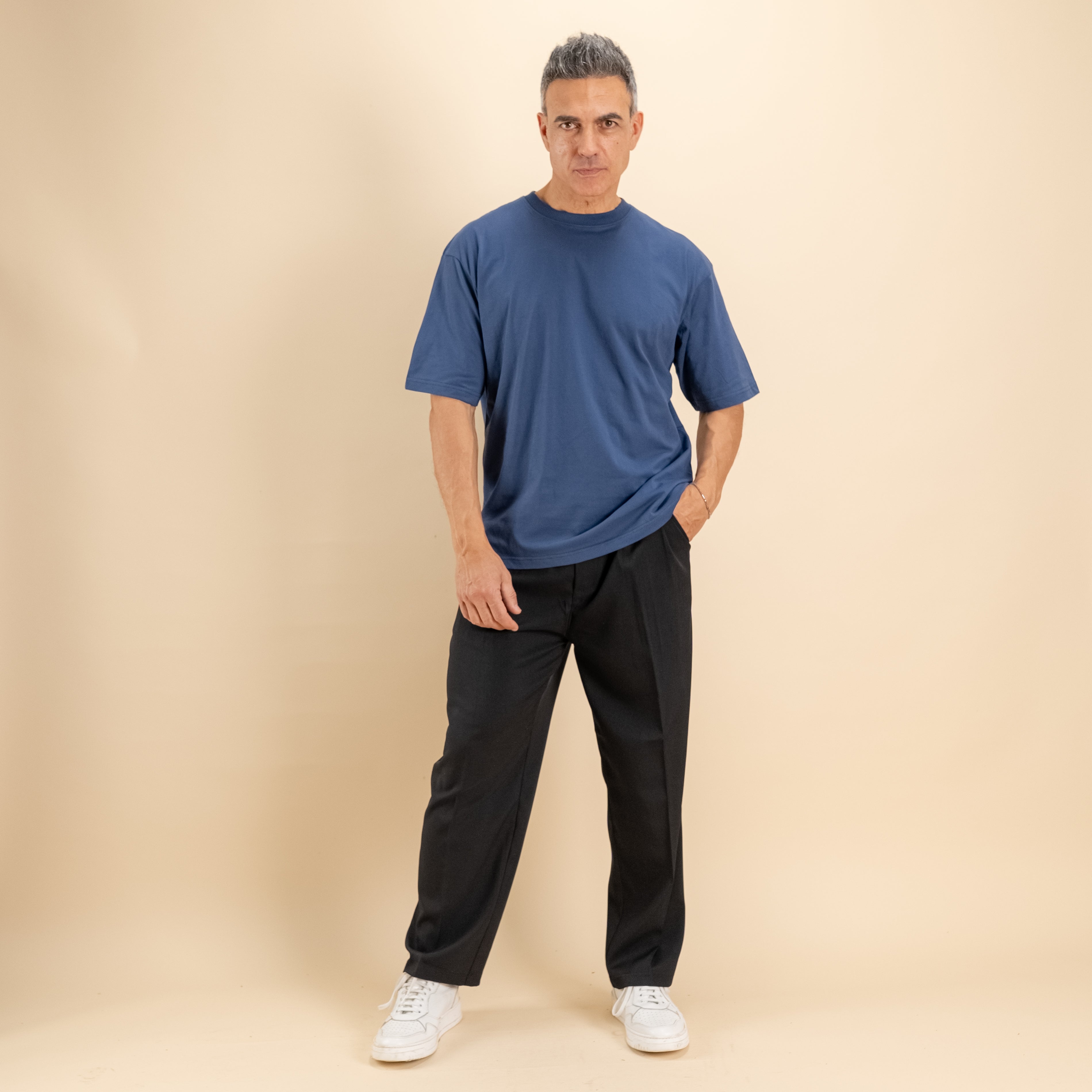 T-shirt comfy fit - Blu