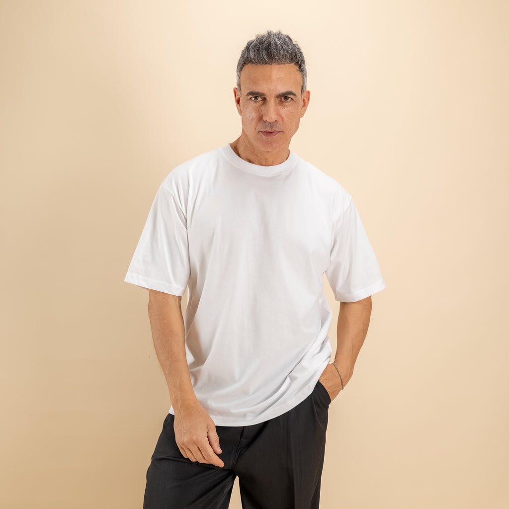 T-shirt comfy fit - Bianco