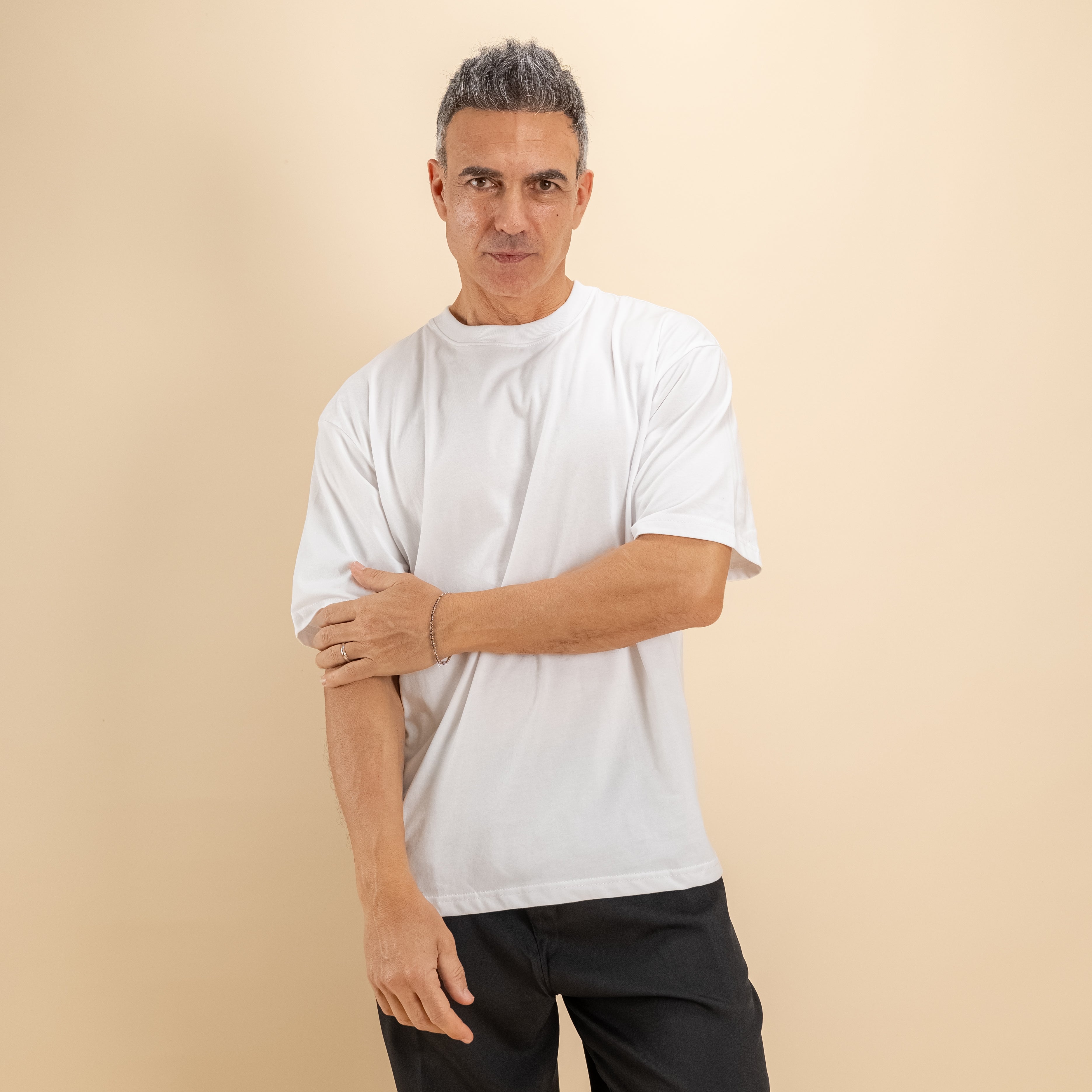 T-shirt comfy fit - Bianco
