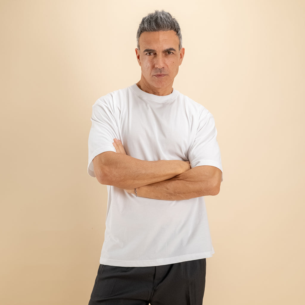 T-shirt comfy fit - Bianco