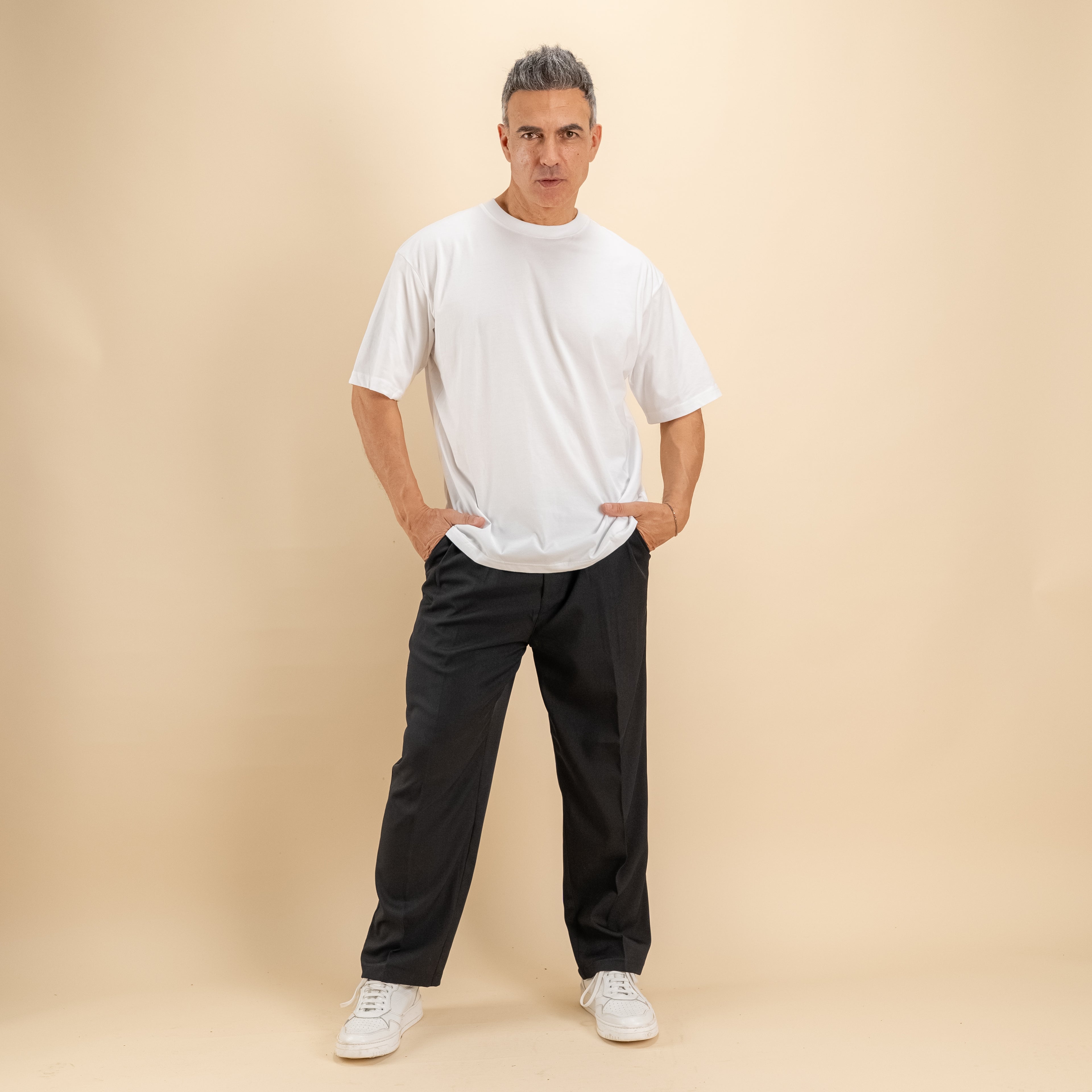 T-shirt comfy fit - Bianco