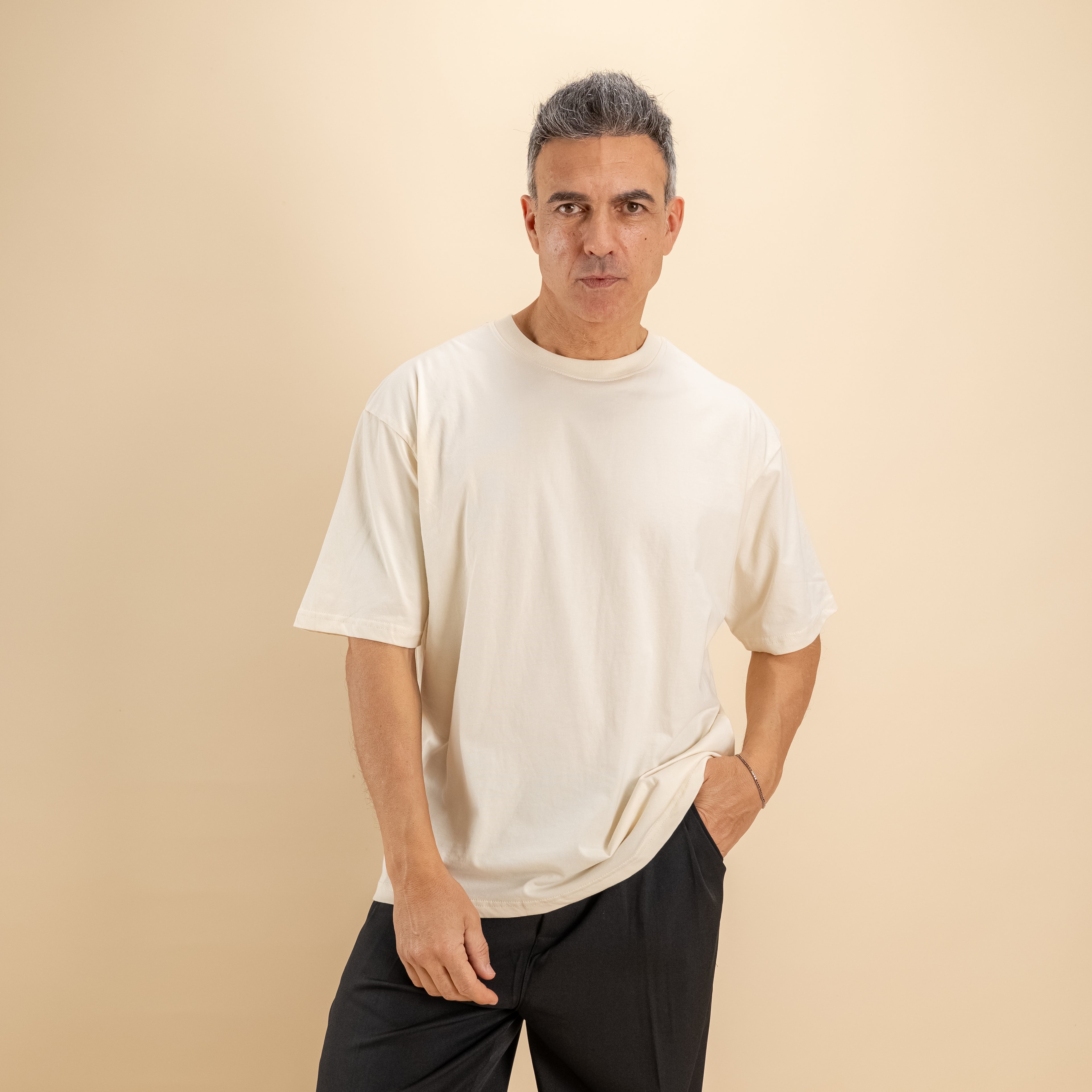 T-shirt comfy fit - Avorio