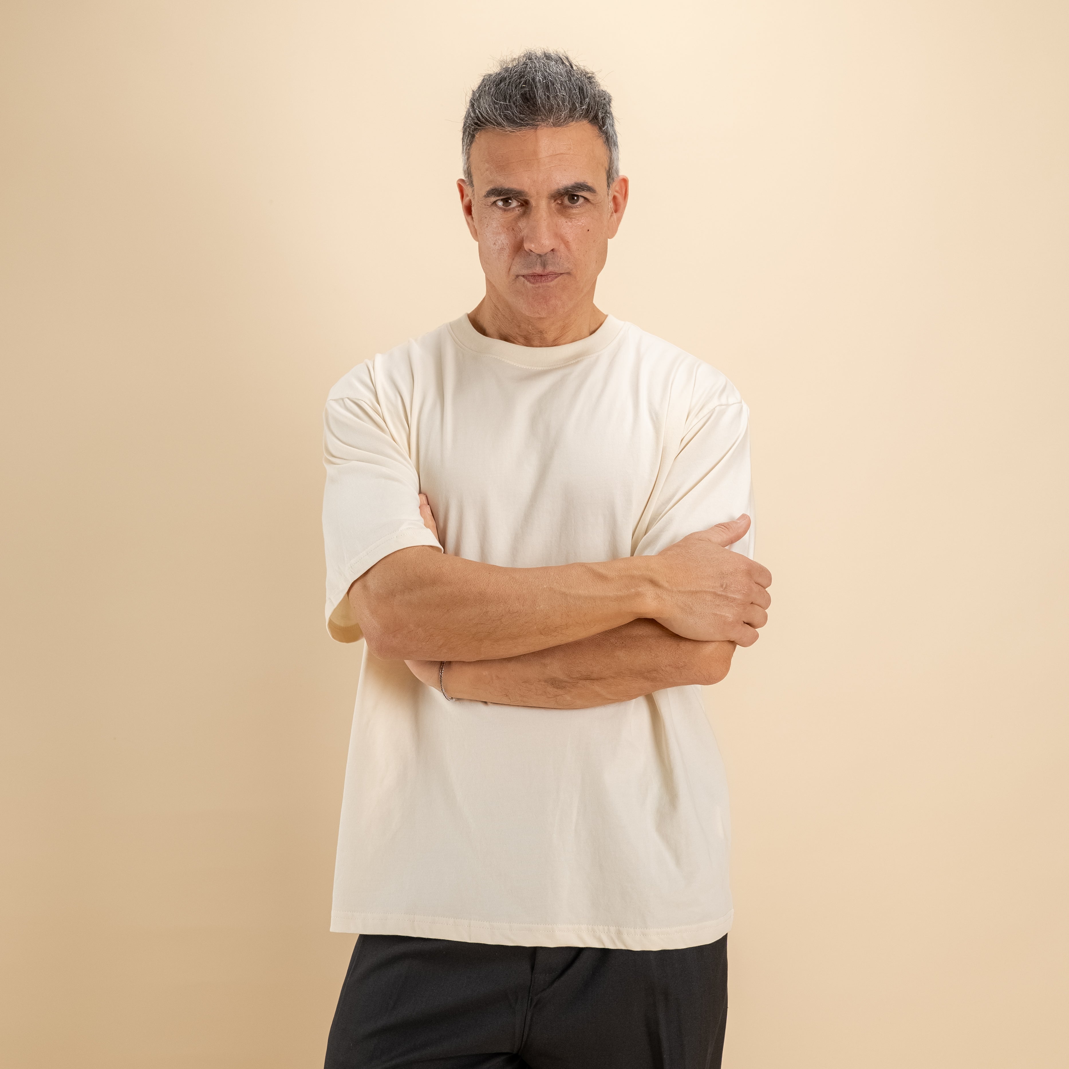 T-shirt comfy fit - Avorio