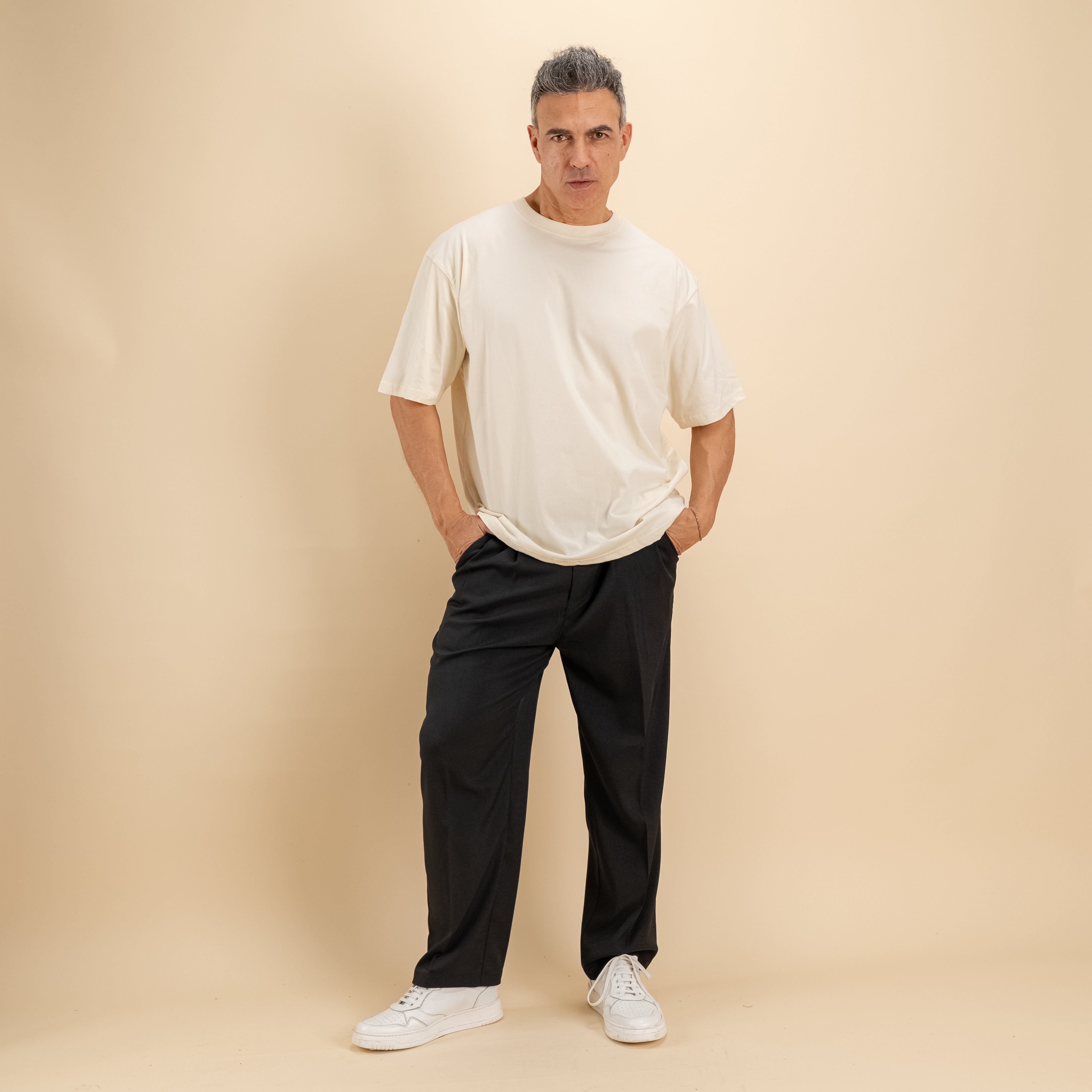 T-shirt comfy fit - Avorio