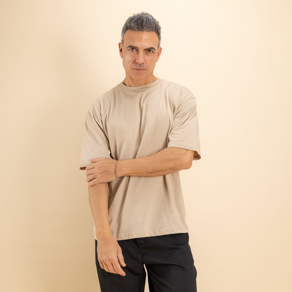 T-shirt comfy fit - Beige