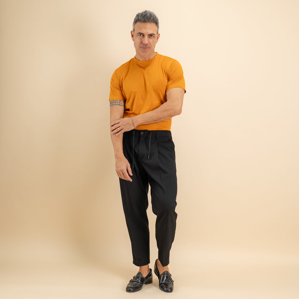 T-shirt in Filo di Scozia - Ambra