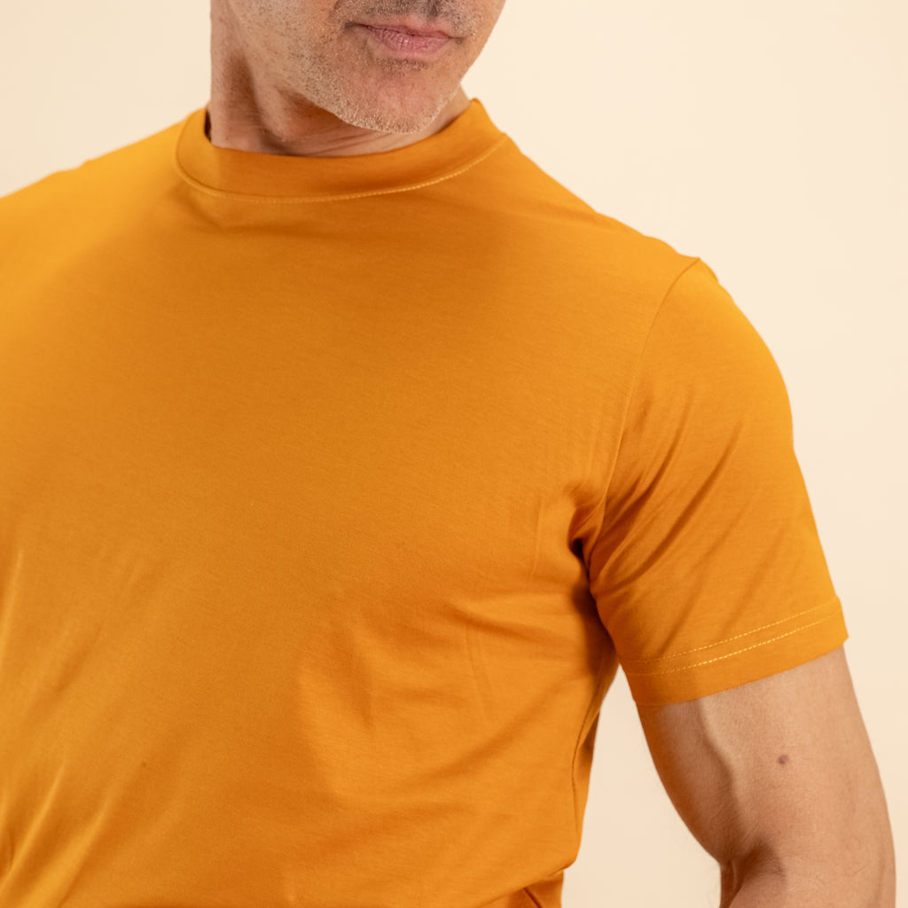 T-shirt in Filo di Scozia - Ambra