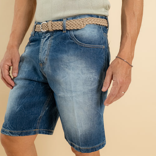 Bermuda jeans sfumato