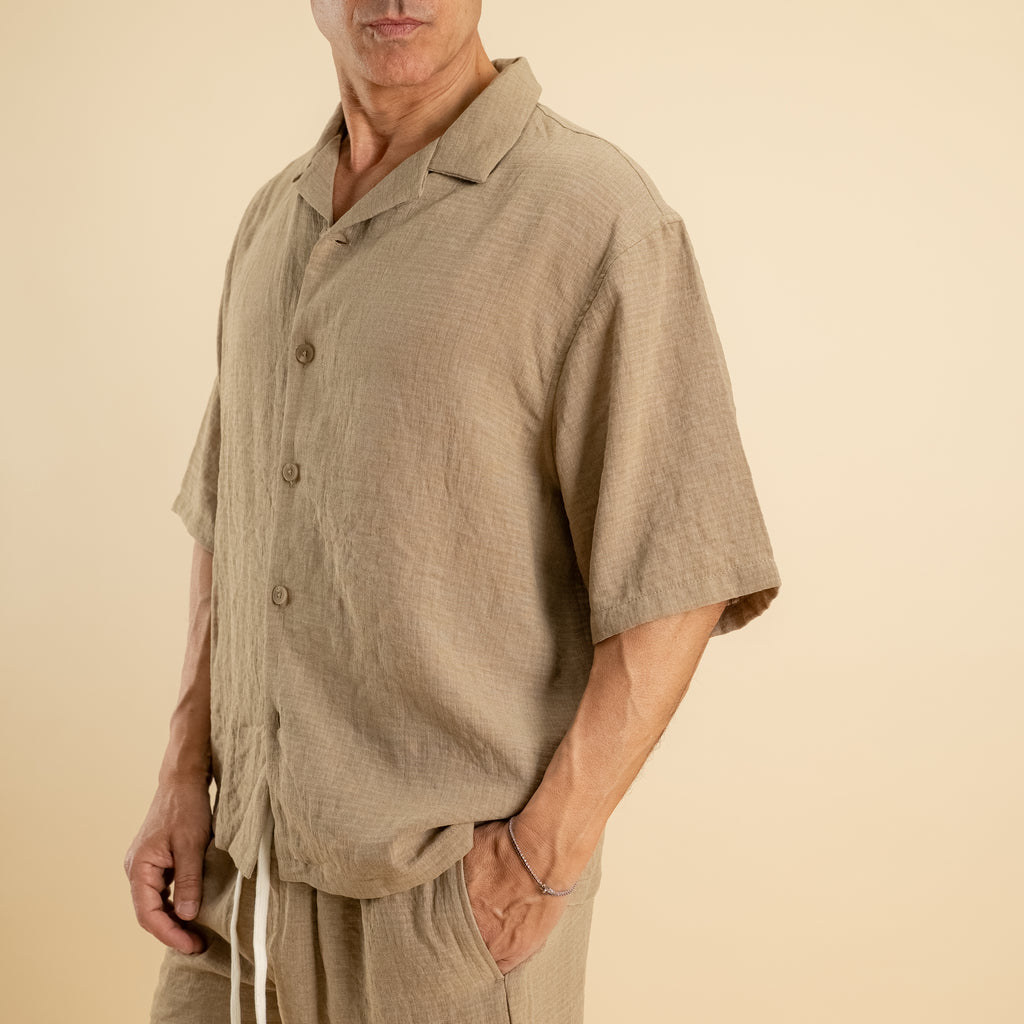 Coordinato con pantaloncino - Beige