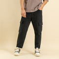 Jeans sartoriale cargo - Nero