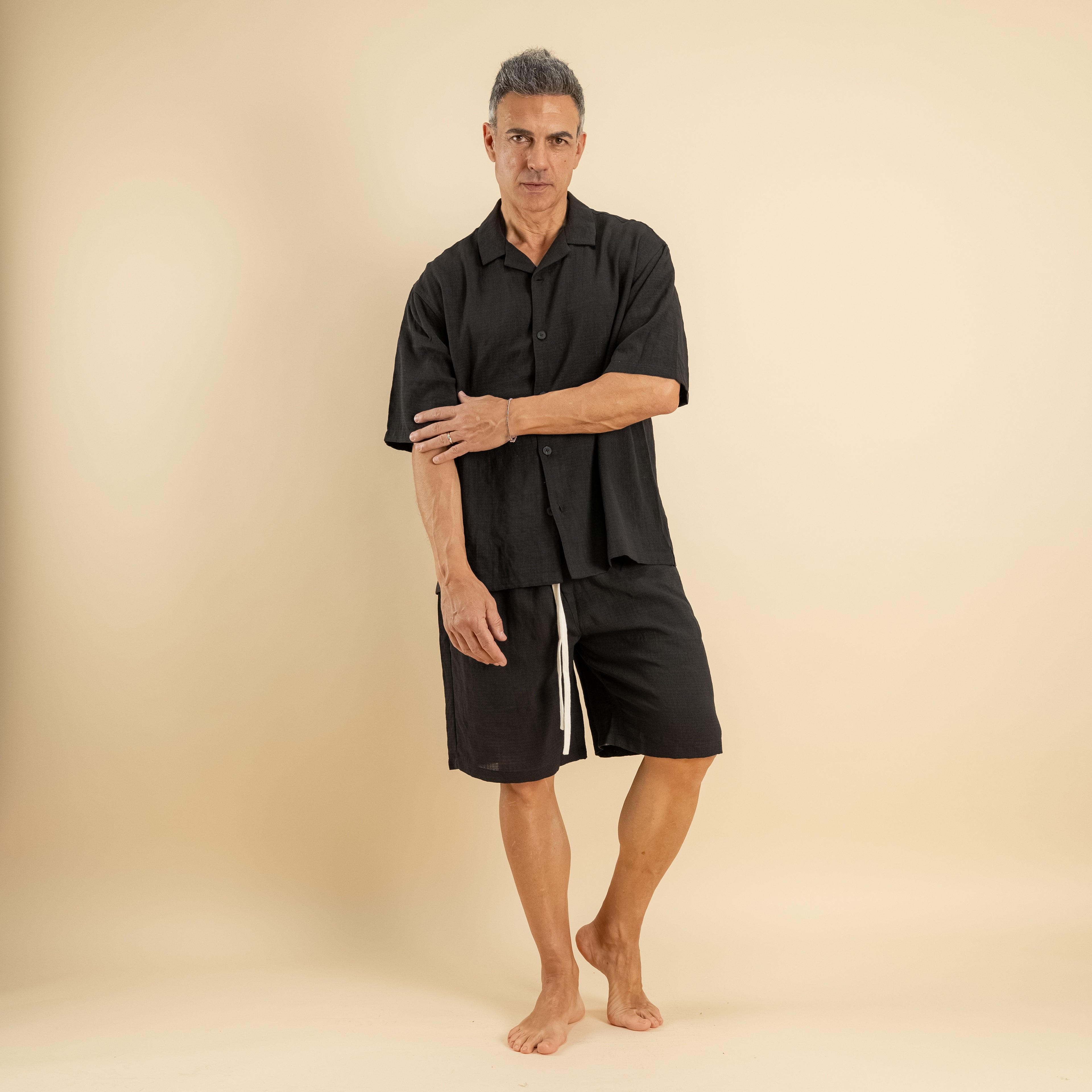 Coordinato con pantaloncino - Nero