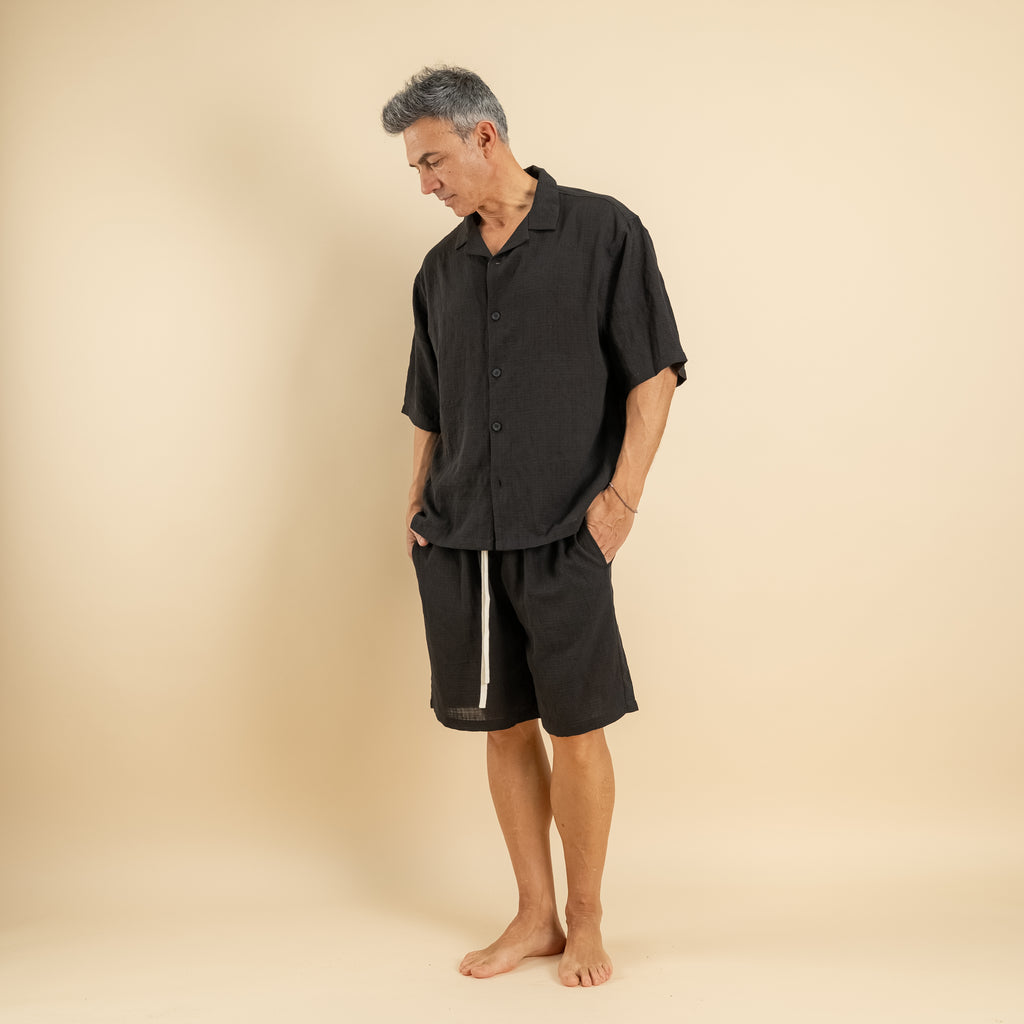 Coordinato con pantaloncino - Nero