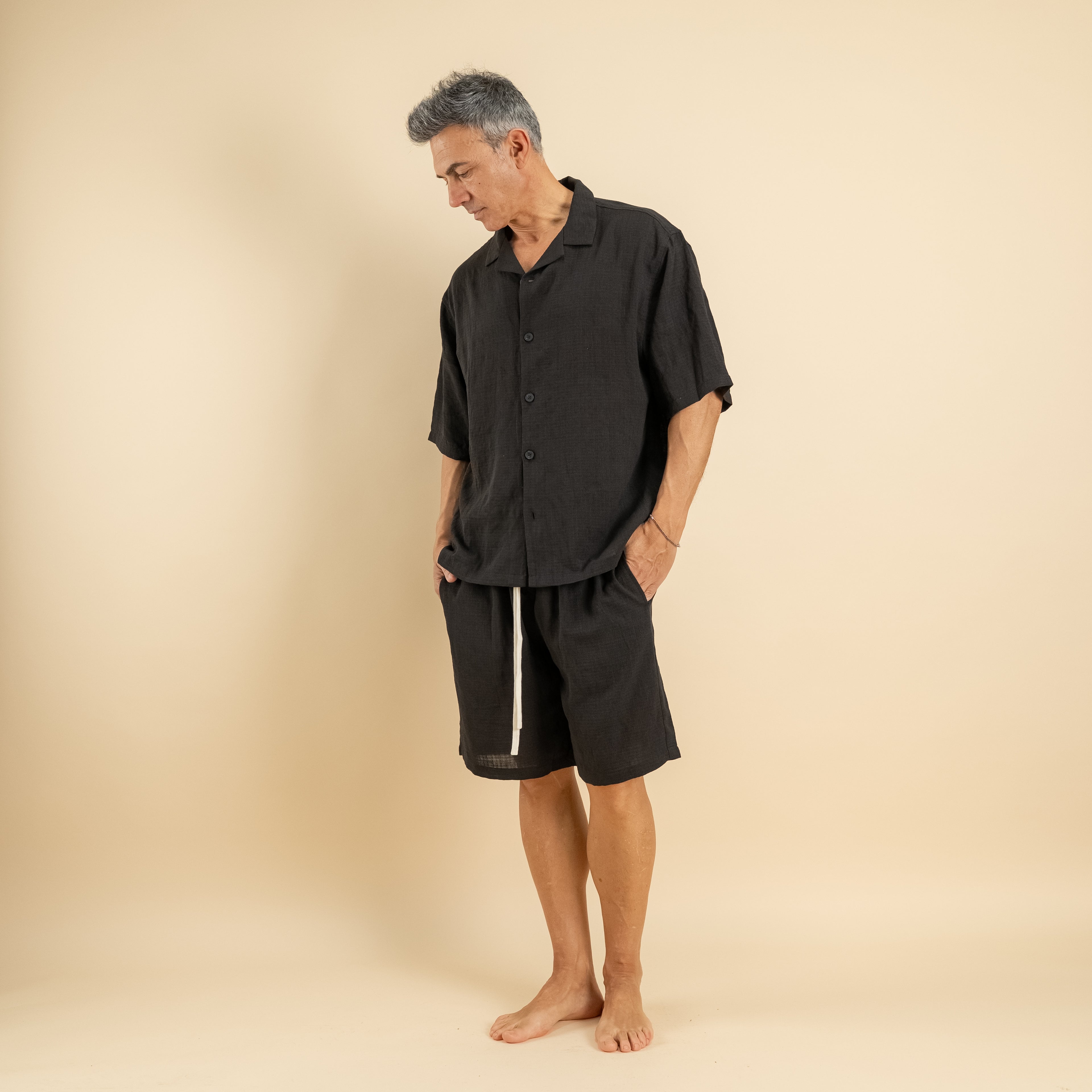 Coordinato con pantaloncino - Nero