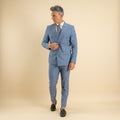 Abito doppiopetto e pantalone con molla - Polvere