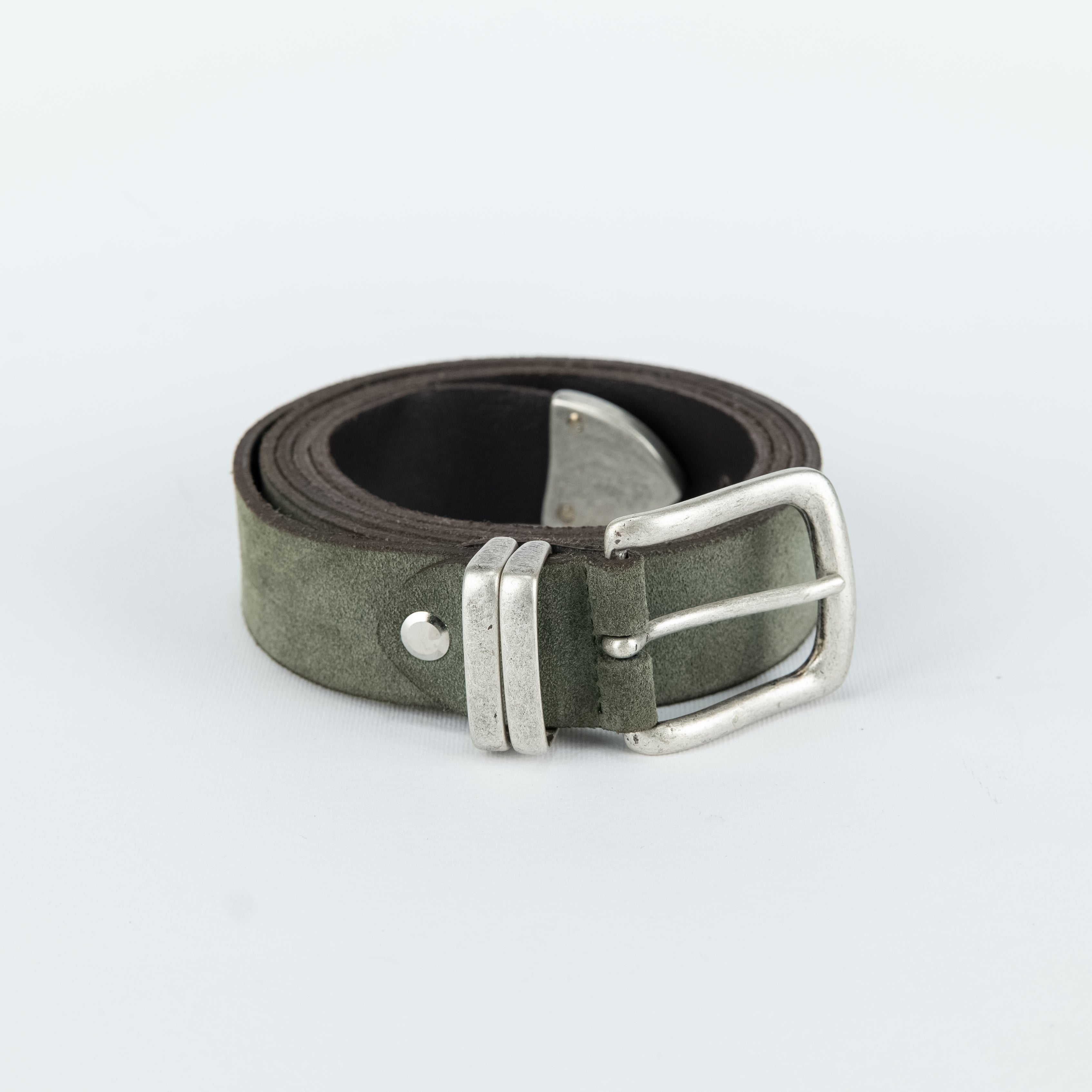 Genuine Suede Belt - Green