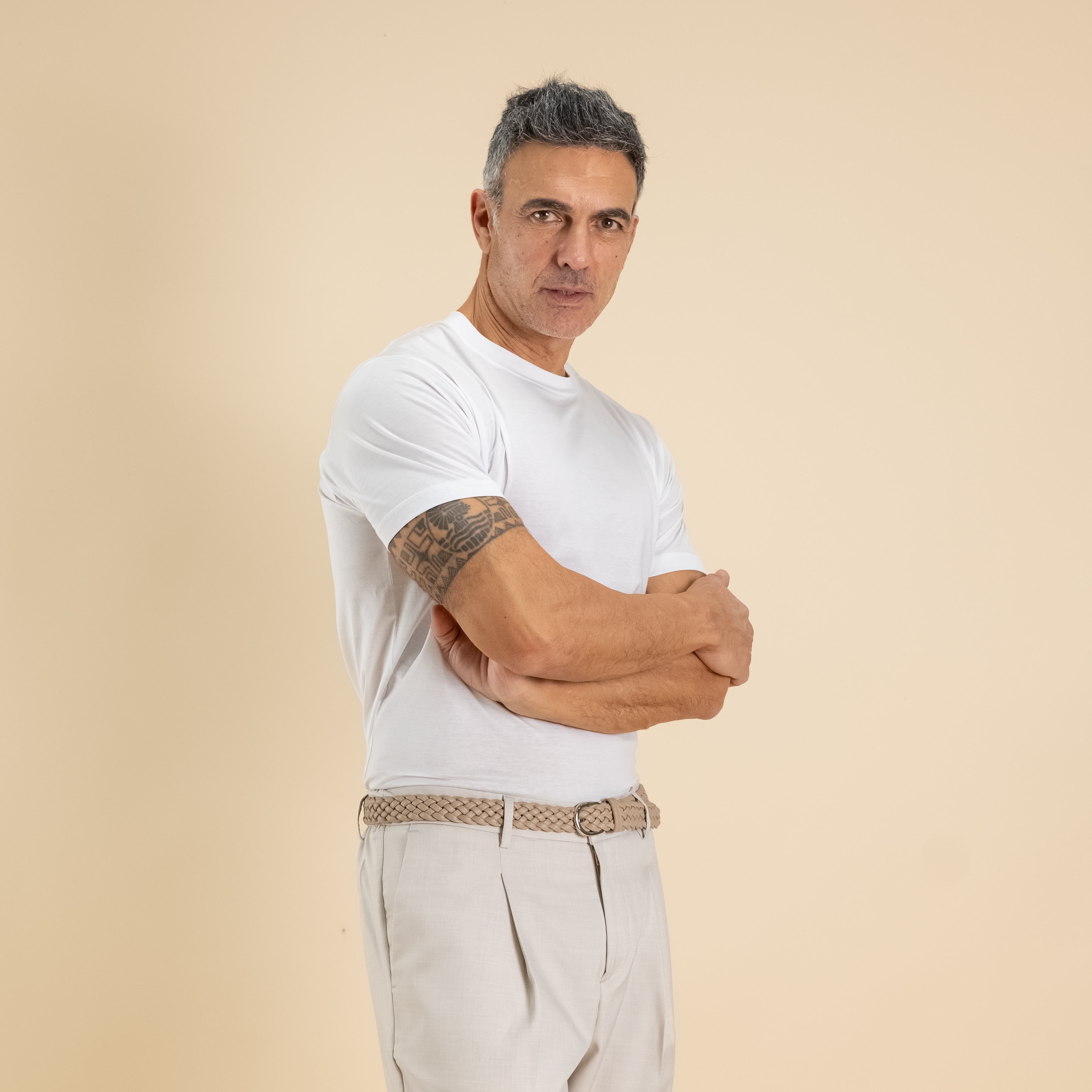 T-shirt in Filo di Scozia - Bianco