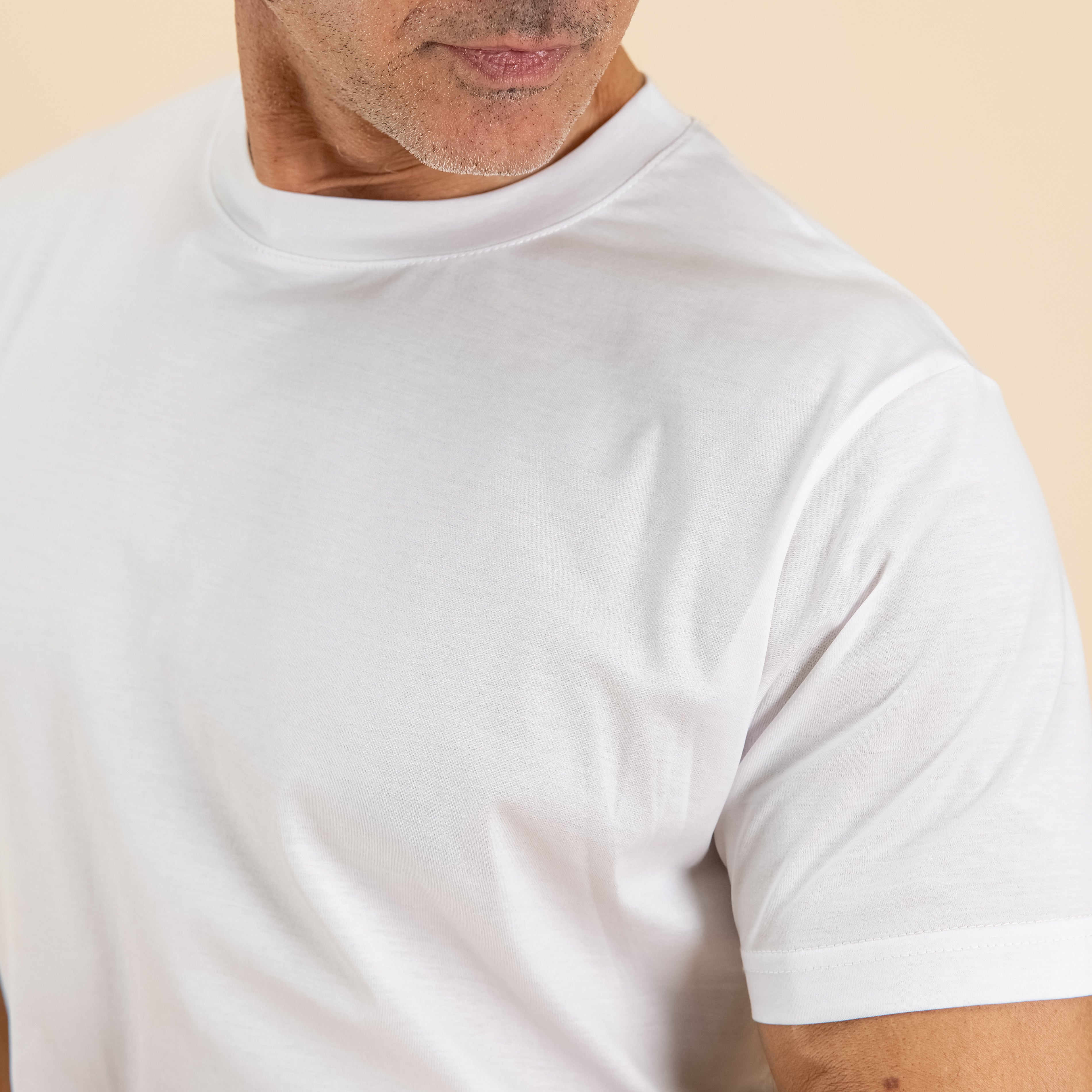 T-shirt in Filo di Scozia - Bianco