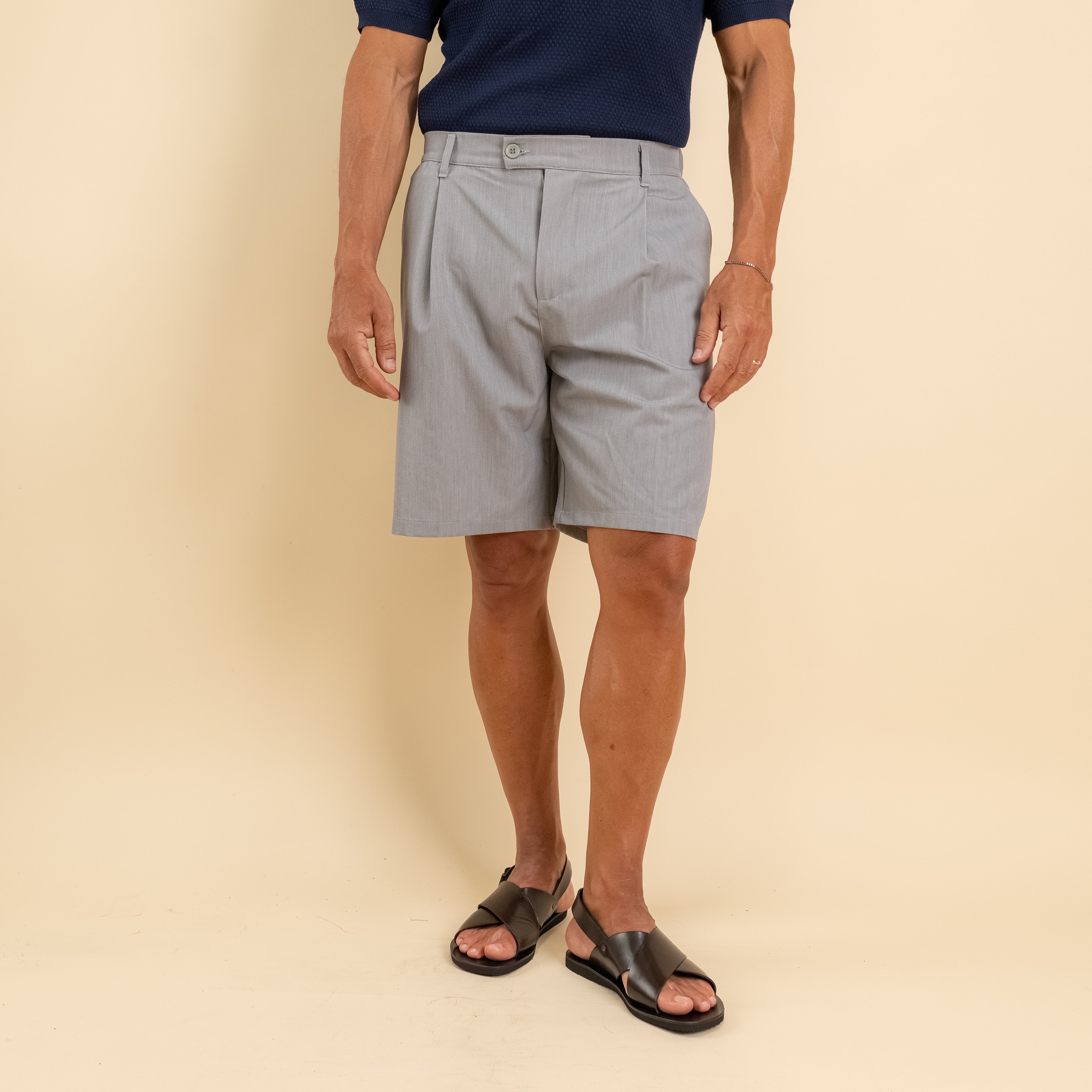 Bermuda con molla sul retro - Grigio