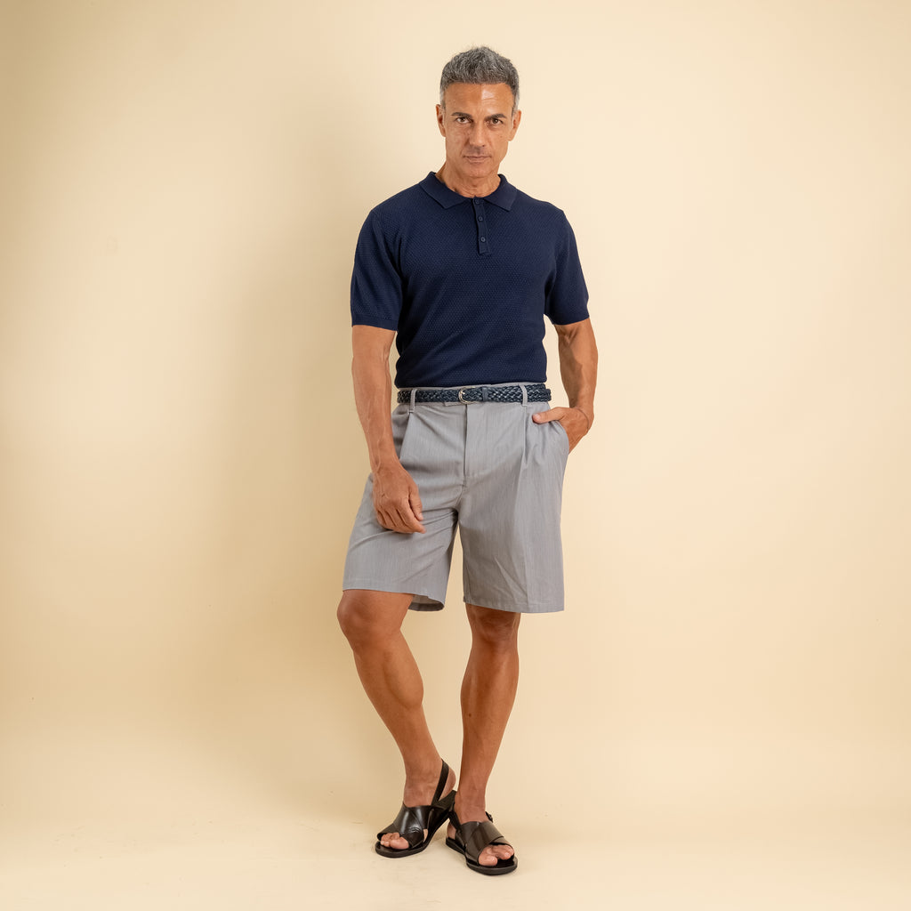 Bermuda con molla sul retro - Grigio