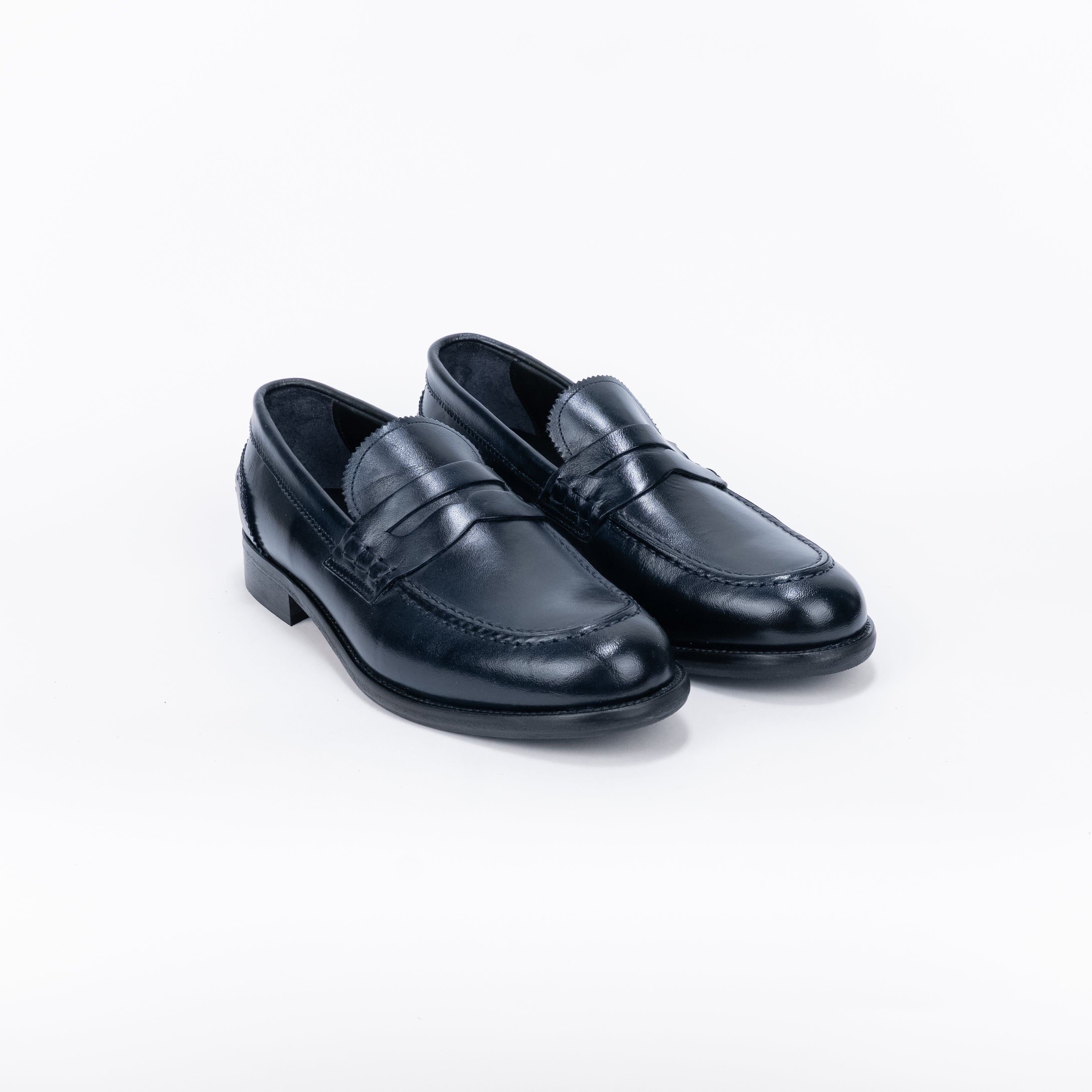 Mocassino Penny in Pelle - Blu