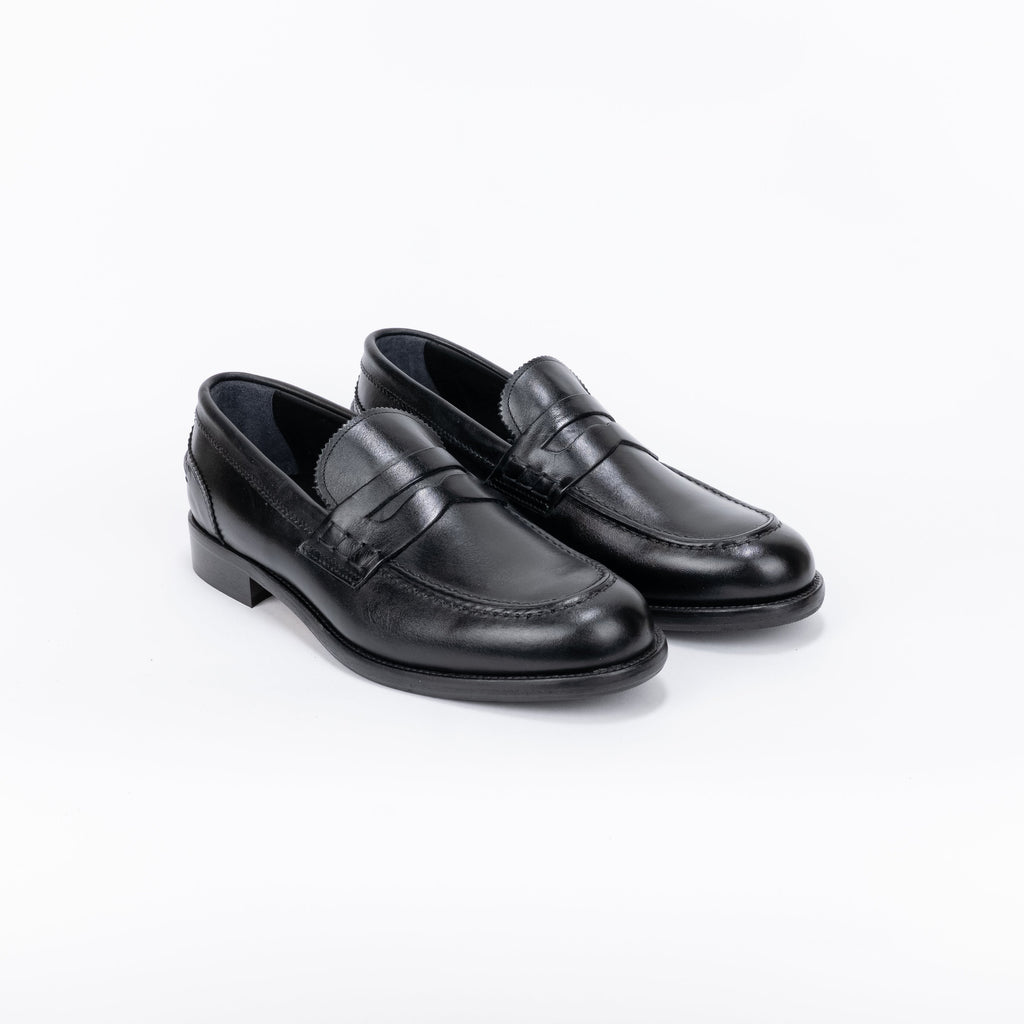 Mocassino Penny in Pelle - Nero