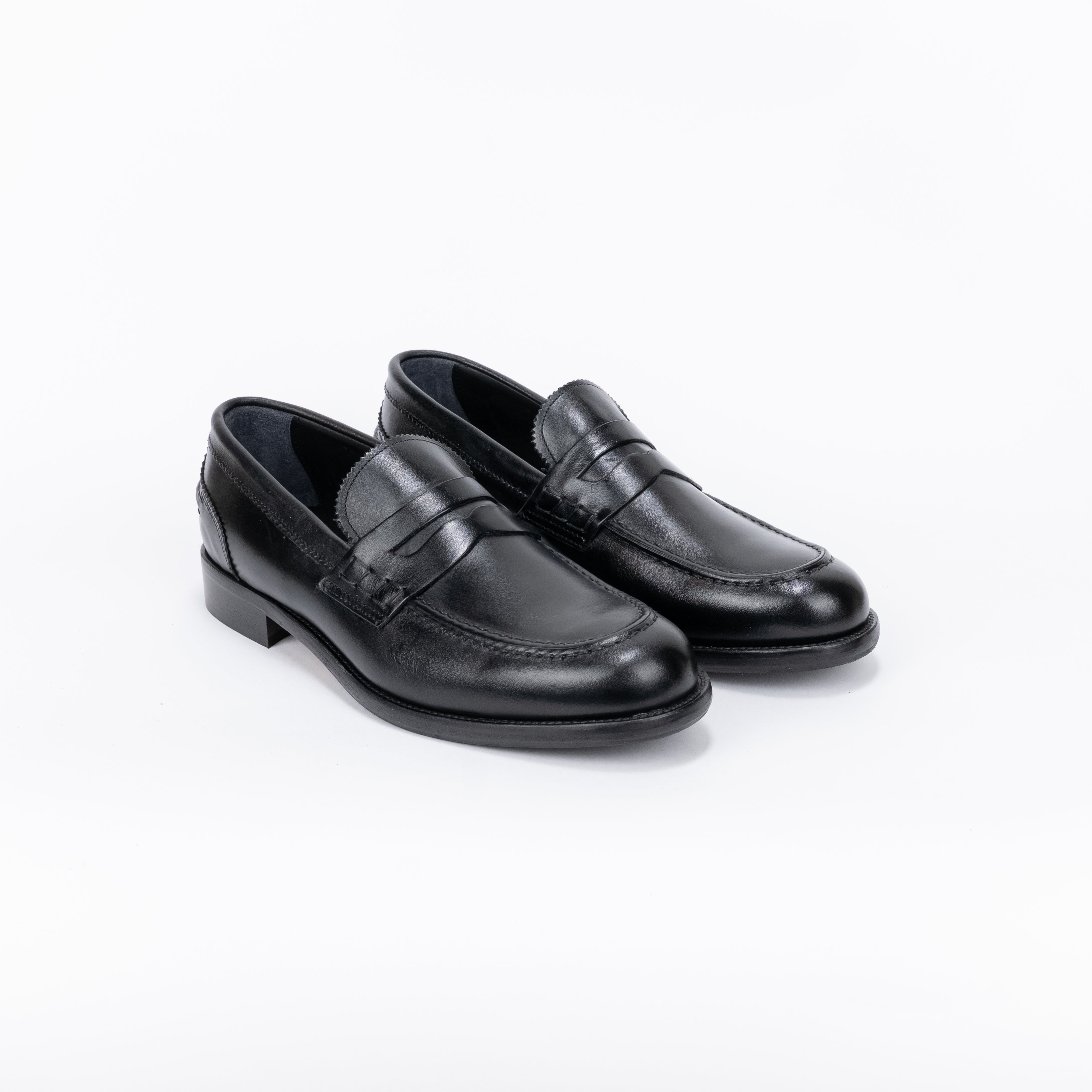 Mocassino Penny in Pelle - Nero