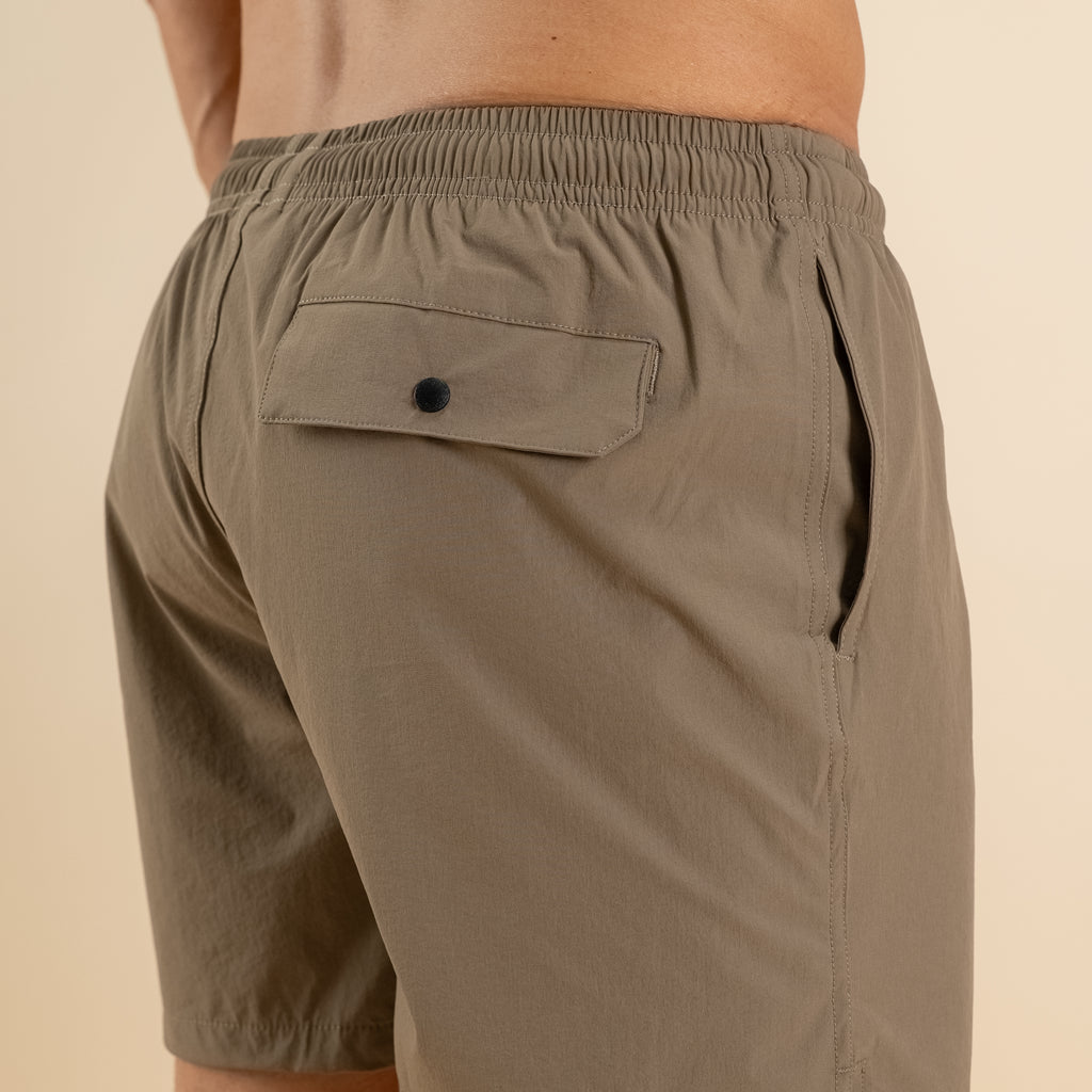 Costume boxer con lacci - Tortora