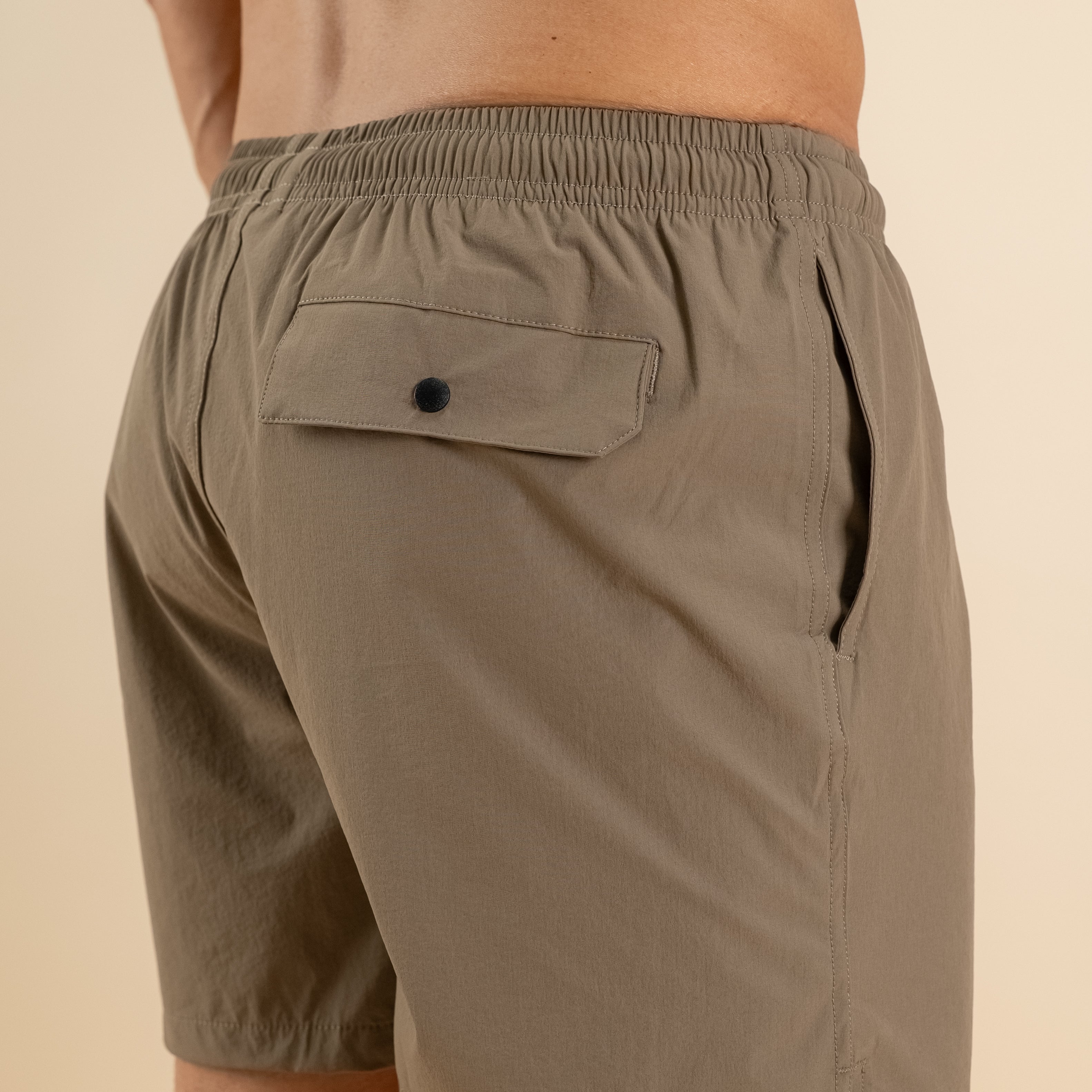Costume boxer con lacci - Tortora
