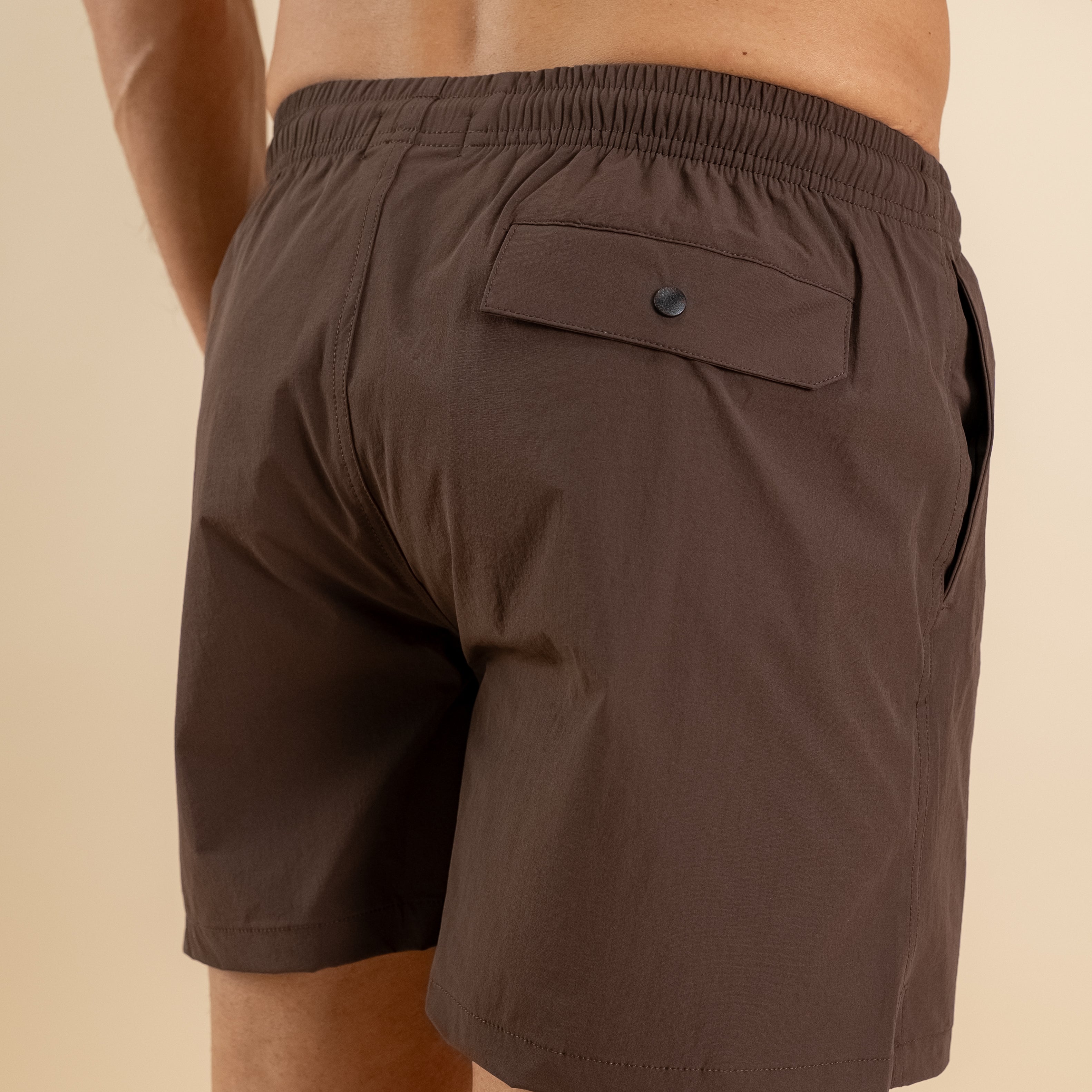 Costume boxer con lacci - Marrone