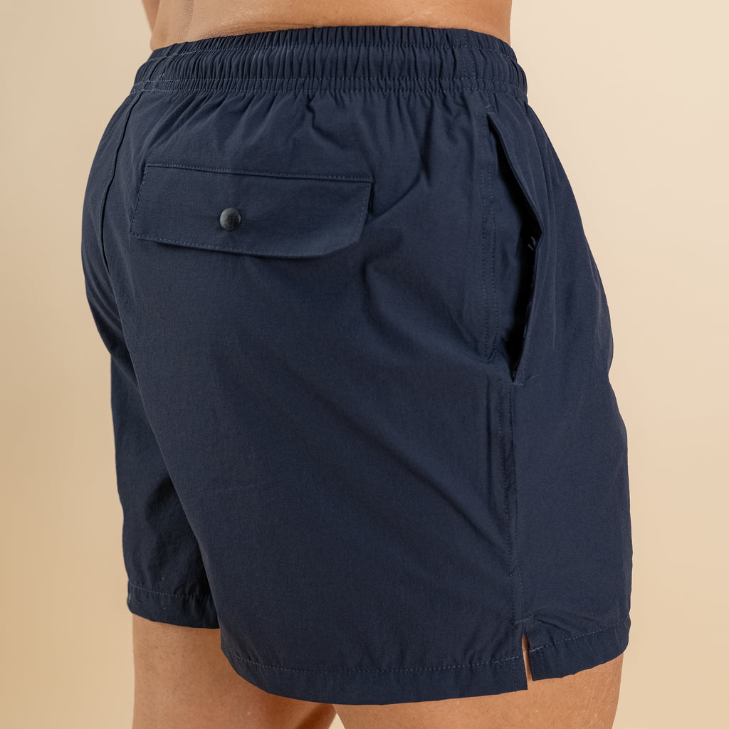 Costume boxer con lacci - Blu notte