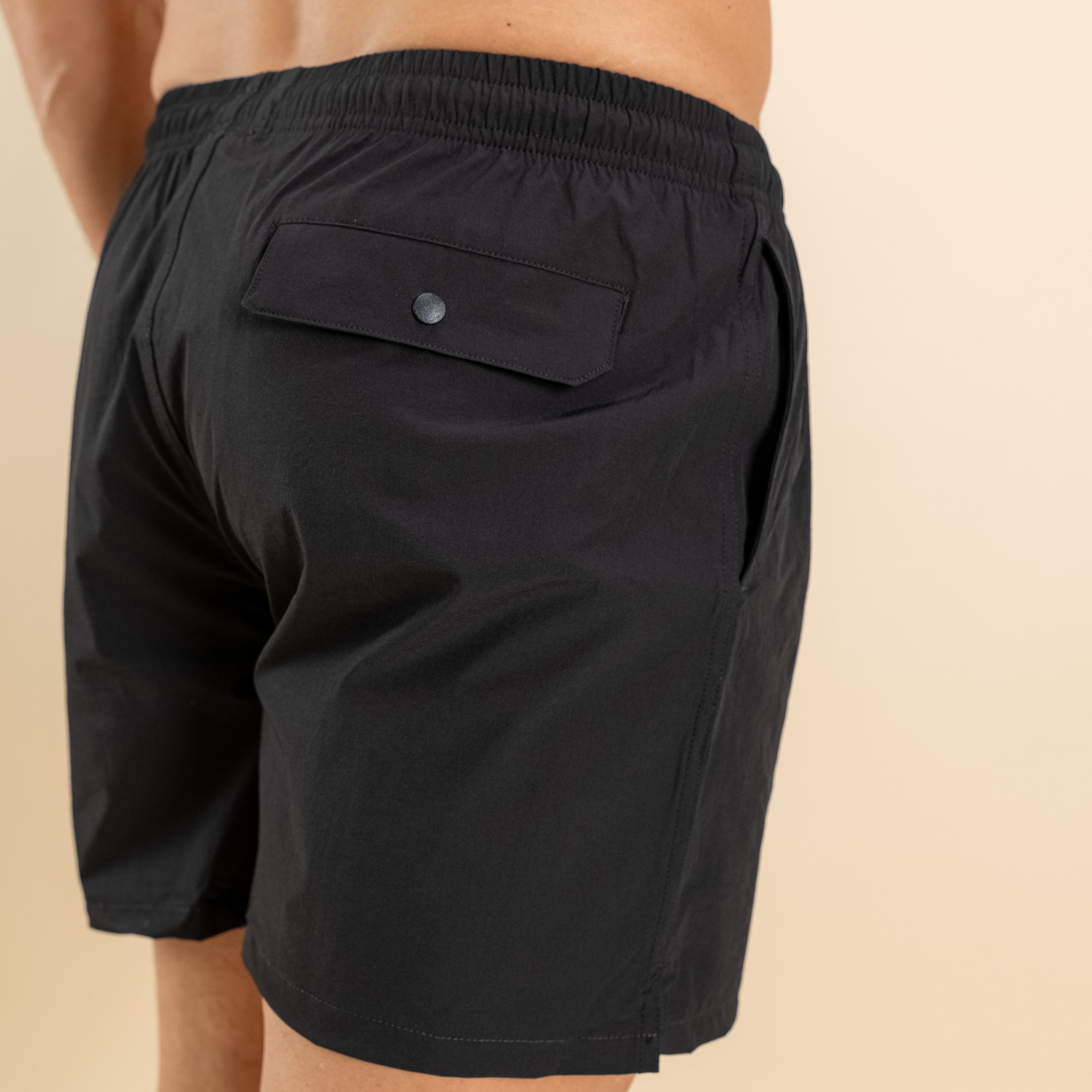 Costume boxer con lacci - Nero