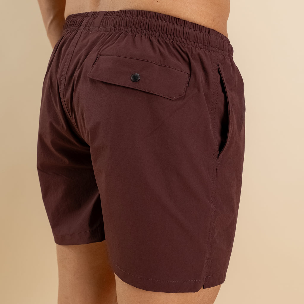 Costume boxer con lacci - Bordeaux
