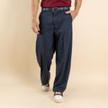 Pantalone palazzo fondo largo - Blu