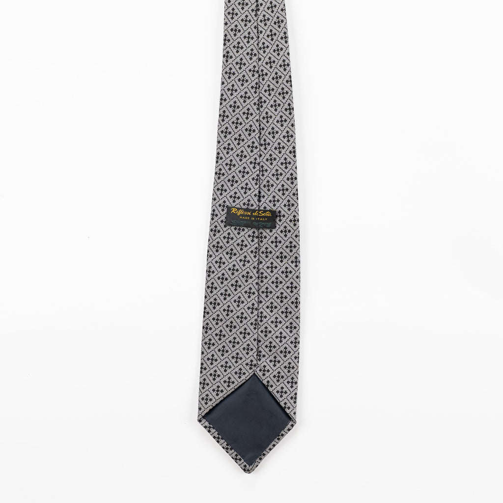 Cravatta fantasia Geometrica Ornamentale - 100% Seta