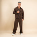 Coordinato camicione a zip - Moro