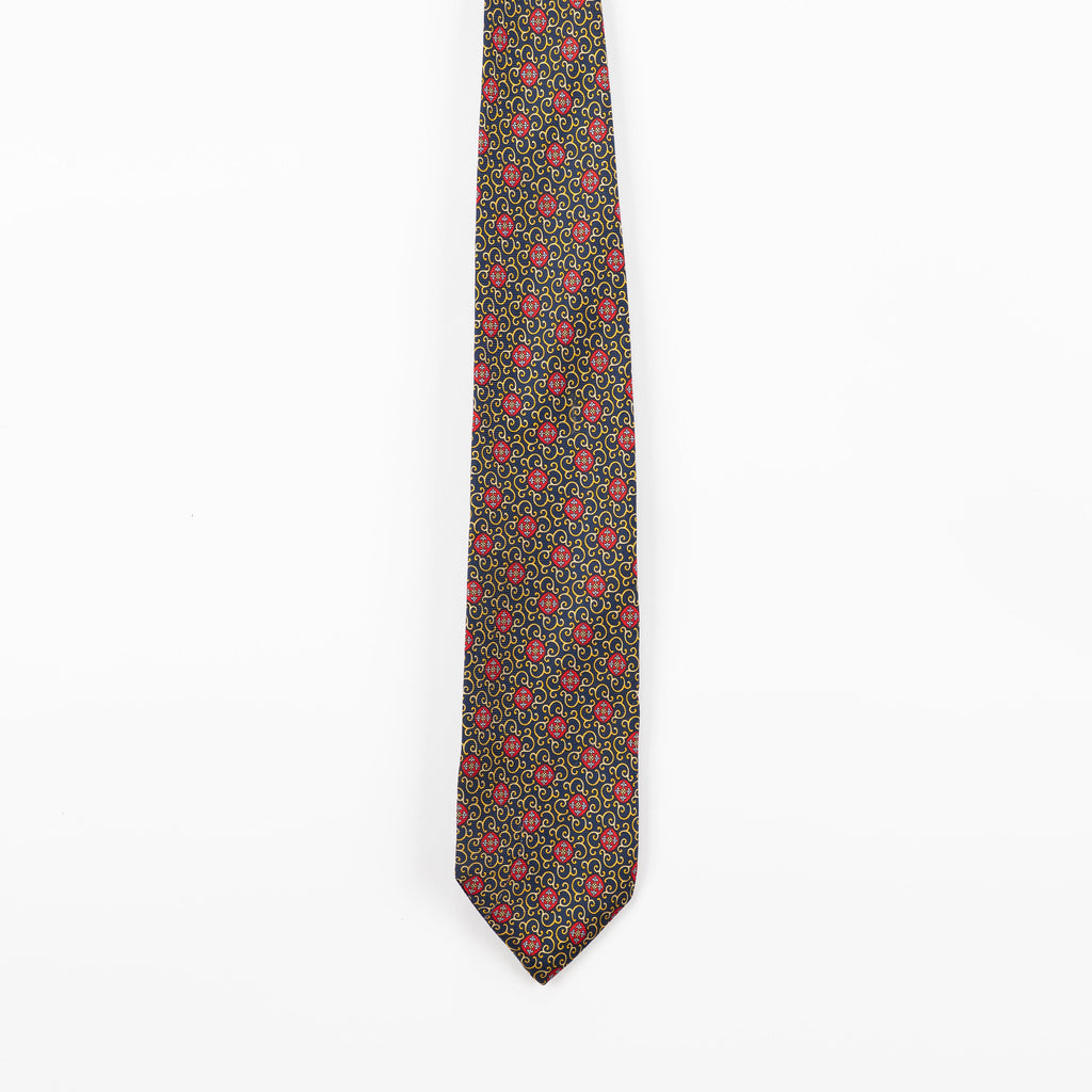 Cravatta fantasia Medallion 100% Seta